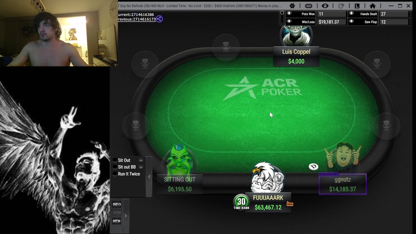 Table high stakes $200/$400 — FUUUAAARK avec plus de 63 000 $ en jeu